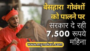 Mukhyamantri Besahara Govansh Sahbhagita Yojana UP 2023: 7,500 रूपये महिना दे रही सरकार